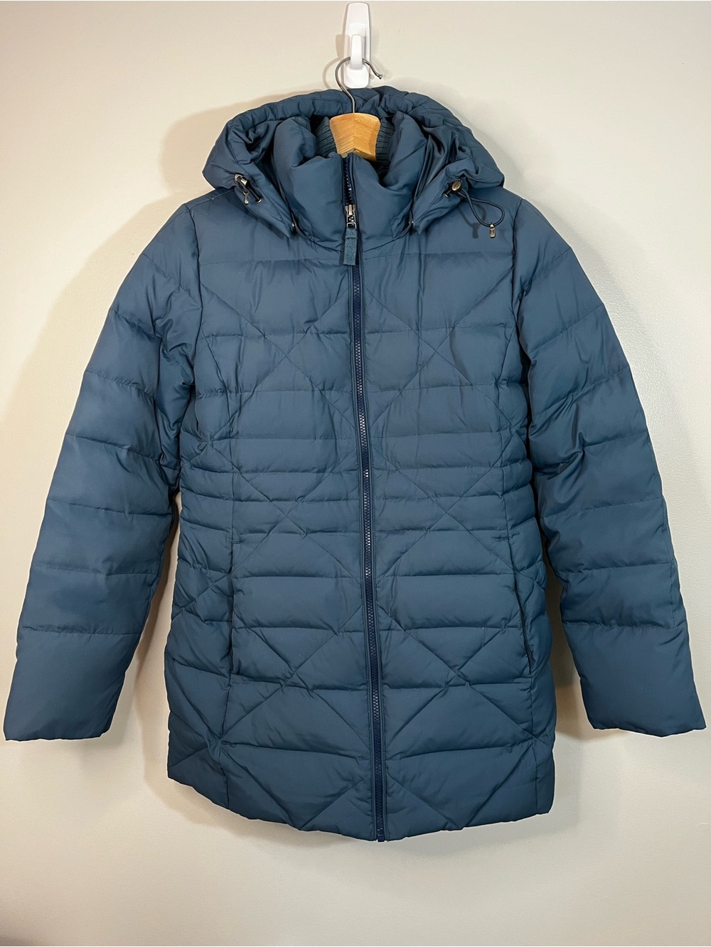 Land’s End Blue Down Filled Parka Winter Coat Puffer Women’s XS (2-4)